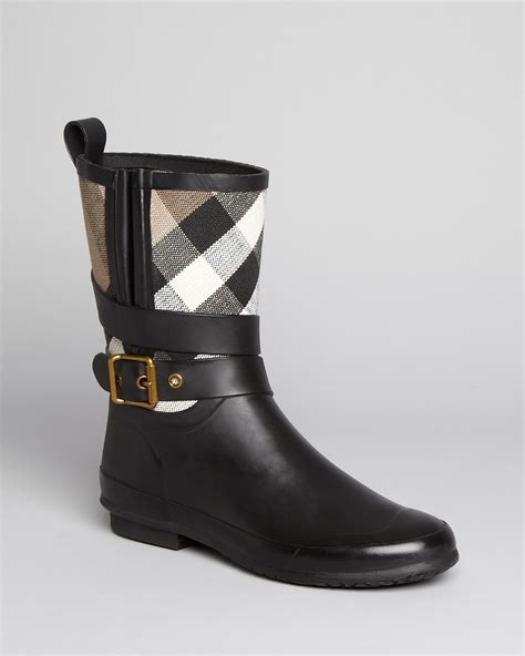 Burberry rain boots bloomingdale